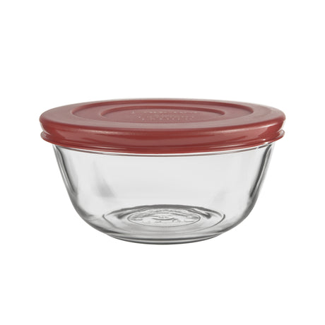 Anchor Hocking Mixing Bowl Clear/Red, Pack of 2