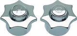 Danco 88080 Faucet Knob Handle, Zinc, Chrome-Plated, For: American Standard Heritage Two Handle Tub/Shower Faucets