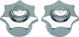 Danco 88080 Faucet Knob Handle, Zinc, Chrome-Plated, For: American Standard Heritage Two Handle Tub/Shower Faucets