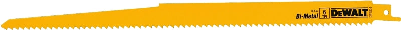 DEWALT DW4804B25 Reciprocating Saw Blade, 3/4 in W, 12 in L, 6 TPI, Pack of 25