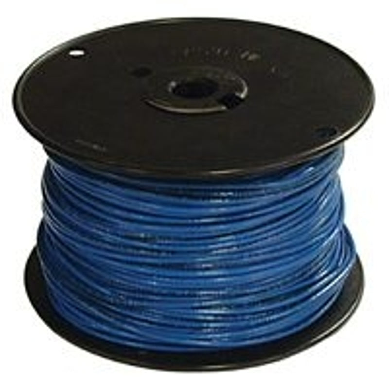 Southwire 14BLUE-SOLX500 Series Building Wire, Blue Sheath, 14 AWG Wire, 1-Conductor, 500 ft L, Nylon Sheath