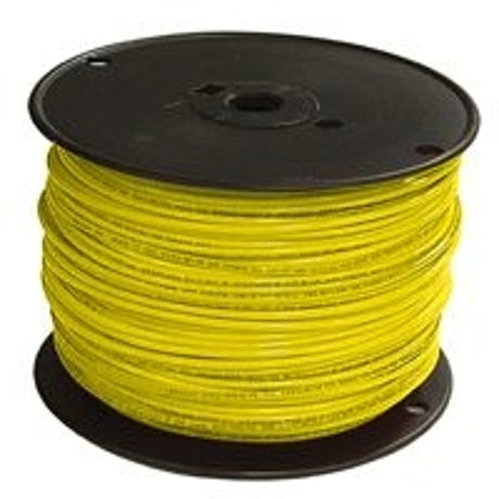 Southwire 12YEL-SOLX500 Series Building Wire, Yellow Sheath, 12 AWG Wire, 1-Conductor, 500 ft L, Copper Conductor