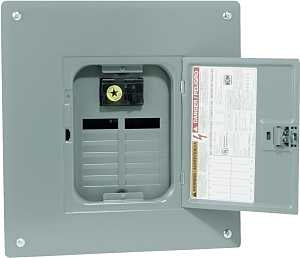 Square D QO112M100C Load Center, 12 -Pole, 100 A, 12 -Space, NEMA 1 Enclosure, Flush, Surface Mounting