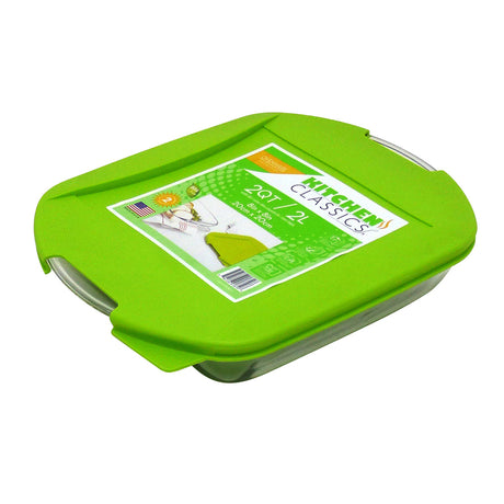 Kitchen Classics 8 in. W X 8 in. L Baking Dish Clear, Pack of 3