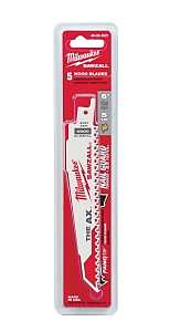 Milwaukee 48-00-5021 Reciprocating Saw Blade, 1 in W, 6 in L, 5 TPI