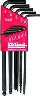 Eklind 13211 Hex Key Set, Includes: 0.05 to 1/4 in Keys, 11-Piece, Steel, Black