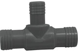 Boshart UPPRT-121210 Reducing Pipe Tee, 1-1/4 x 3/4 x 1-1/4 in, Insert, Polyethylene