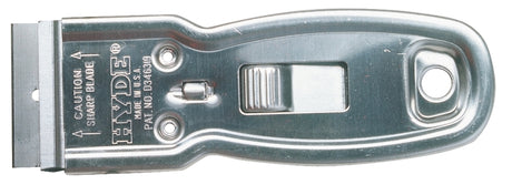 Hyde 13000 Glass Scraper, 1-1/2 in Blade, 4 in Handle, Steel Blade, 4-1/4 in OAL