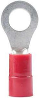 Gardner Bender 20-102 Ring Terminal, 600 V, 22 to 18 AWG Wire, #8 to 10 Stud, Vinyl Insulation, Copper Contact, Red