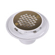Oatey 42404 Shower Drain, PVC, White, Specifications: Screw-In Cover Design