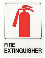 Sign Fire Extngr 5X7In Plastic, Pack of 5