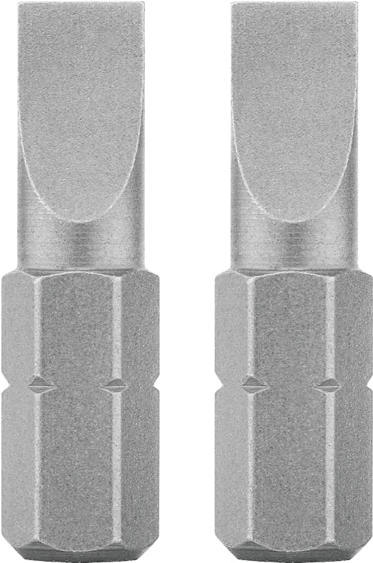 DEWALT DW2006 Screwdriver Bit, #6 Drive, Slotted Drive, 1/4 in Shank, Hex Shank, 1 in L, Steel