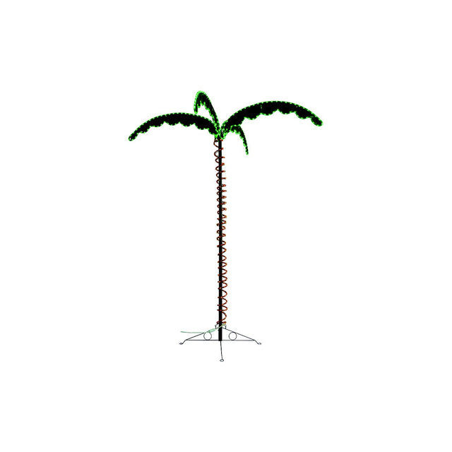 Green Longlife LED Palm Tree, 7'