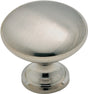 Amerock 14404SCH Cabinet Knob, 1-1/8 in Projection, Traditional, 1-3/16 in, Zinc, Brushed Chrome