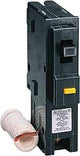 Square D Homeline HOM120GFICP Circuit Breaker, Mini, 20 A, 1-Pole, 120 V, Fixed Trip, Black, Plug