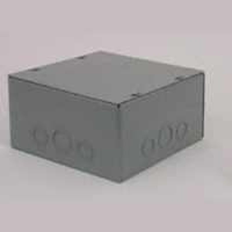 Raco SC080804RC Pull Box Enclosure, 1-Gang, Steel, Enamel-Coated, Surface Mounting