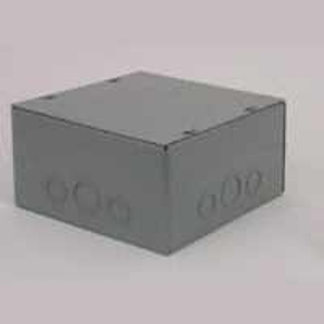 Raco SC080804RC Pull Box Enclosure, 1-Gang, Steel, Enamel-Coated, Surface Mounting