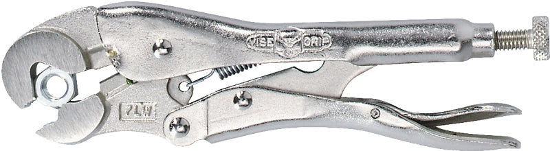 Irwin Original Series 04 Locking Plier, 7 in OAL, 3/4 in Jaw Opening, Plain-Grip Handle, 3/8 in W Jaw, 1-3/16 in L Jaw