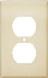 Eaton Wiring Devices 2132V Series Wallplate, Standard-Size, 4-1/2 in L, 2-3/4 in W, 1-Gang, Thermoset, Ivory