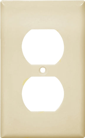 Eaton Wiring Devices 2132V Series Wallplate, Standard-Size, 4-1/2 in L, 2-3/4 in W, 1-Gang, Thermoset, Ivory