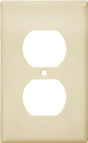 Eaton Wiring Devices 2132V Series Wallplate, Standard-Size, 4-1/2 in L, 2-3/4 in W, 1-Gang, Thermoset, Ivory