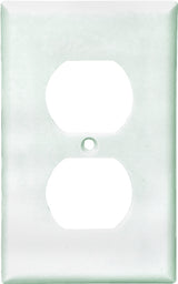 Eaton Wiring Devices 2132W Series Wallplate, Standard-Size, 4-1/2 in L, 2-3/4 in W, 1-Gang, Thermoset, White