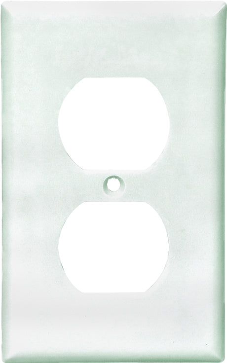 Eaton Wiring Devices 2132W Series Wallplate, Standard-Size, 4-1/2 in L, 2-3/4 in W, 1-Gang, Thermoset, White