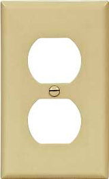 Eaton Wiring Devices 5132V Wallplate, Standard-Size, 4-1/2 in L, 2-3/4 in W, 1-Gang, Nylon, Ivory, Pack of 10