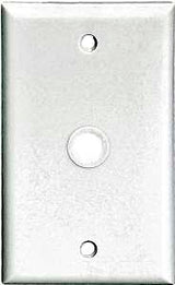 Eaton Wiring Devices 2128 2128W-BOX Wallplate, 4-1/2 in L, 2-3/4 in W, 1 -Gang, Thermoset, White, High-Gloss, Pack of 25