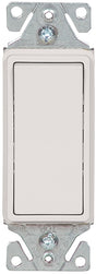 Eaton Wiring Devices 7503W-BOX Rocker Switch, 15 A, 120/277 V, 3-Way, Push Wire Terminal