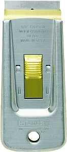 STANLEY 28-500 Scraper, 1-1/2 in W Blade, 1-Edge, Razor Blade, HCS Blade, Steel Handle, Ergonomic Handle, 8 in OAL