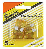 Bussmann BP/ATC-20-RP Automotive Fuse, 1 kA Interrupt, Blade Fuse, 20 A
