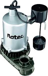 Flotec FPZT7350 Sump Pump, 7.3 A, 115 V, 0.5 hp, 1-1/2 in Outlet, 23 ft Max Lift Head, 1380 gph, Zinc Housing Material