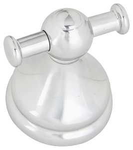 Boston Harbor L5053-26-10 Double Robe Hook, 2-Hook, Zinc, Chrome, Wall
