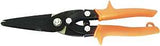 Crescent Wiss M300N Utility Snip, 10-1/2 in OAL, 3 in L Cut, Straight Cut, Steel Blade, Non-Slip Handle, Orange Handle