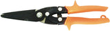 Wiss M300N Utility Snip, 10-1/2 in OAL, 3 in L Cut, Straight Cut, Steel Blade, Non-Slip Handle, Orange Handle