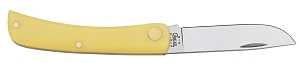 Case 00032 Pocket Knife, 2.8 in L Blade, Chrome Vanadium Steel Blade, 1-Blade, Yellow Handle