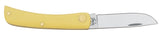 Case XX 00032 Pocket Knife, 2.8 in L Blade, Chrome Vanadium Steel Blade, 1-Blade, Smooth Handle, Yellow Handle