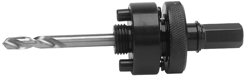 Irwin 373004 Mandrel Hole Saw Arbor, 1/2 in Shank, 4 in L Bit, Hex Shank
