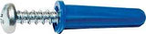 Midwest Fastener 10411 Conical Anchor with Screw, #8-10 Thread, 7/8 in L, Plastic