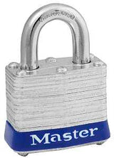 Master Lock 3UP Padlock, Non-Keyed Key, Open Shackle, 9/32 in Dia Shackle, 3/4 in H Shackle, Steel Shackle, Steel Body