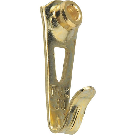 OOK 50035 Picture Hanger, 30 lb, Steel, Brass, Gold, 2/PK