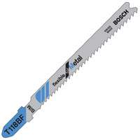 Bosch T118BF Jig Saw Blade, 3-5/8 in L, Bi-Metal