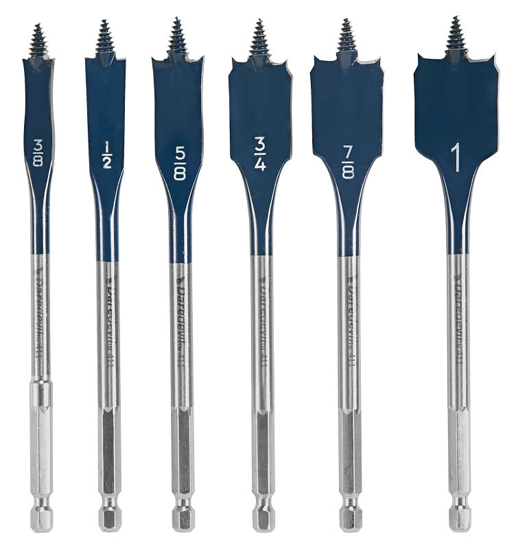 Bosch Daredevil DSB5006 Spade Bit Set, Standard, 6-Piece, HCS