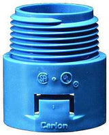 Carlon A243D-CAR Conduit Adapter, 1/2 in MPT, 1.4 in L, PVC, Blue
