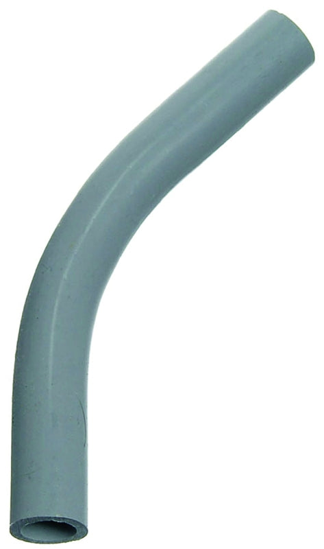 Carlon UA7AFR-CAR Elbow, 1 in Trade Size, 45 deg Angle, SCH 80 Schedule Rating, PVC, Plain End, Gray