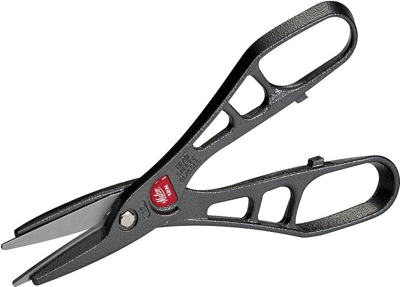 Malco Andy Snip MC12N Combination Snip, 12 in OAL, 3 in L Cut, J-Channel Cut, Steel Blade, Charcoal Handle, Loop Handle