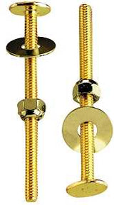 Plumb Pak PP23514 Bolt Set, 4 in W x 5 in H Dimensions, Brass