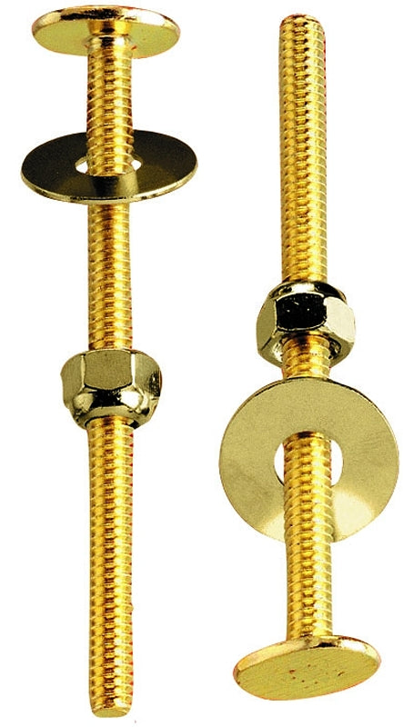 Plumb Pak PP23514 Bolt Set, 4 in W x 5 in H Dimensions, Brass