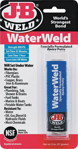 J-B Weld 8277 Epoxy Putty, Solid, White, 2 oz Pack